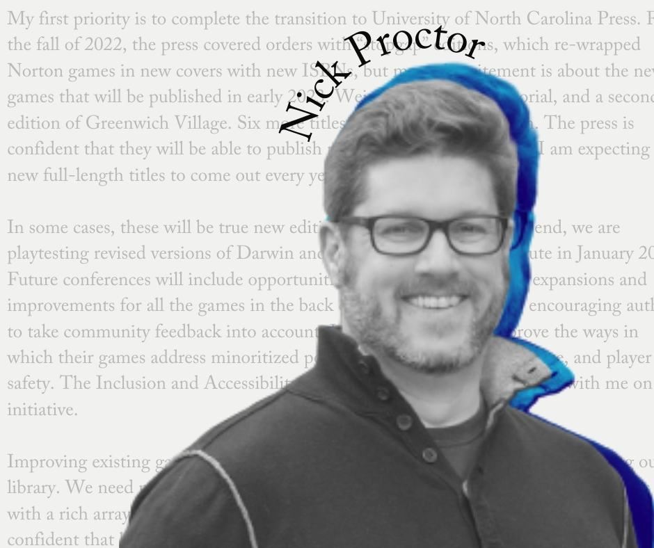 Notes from the Executive Director: Nicolas Proctor’s Objectives 